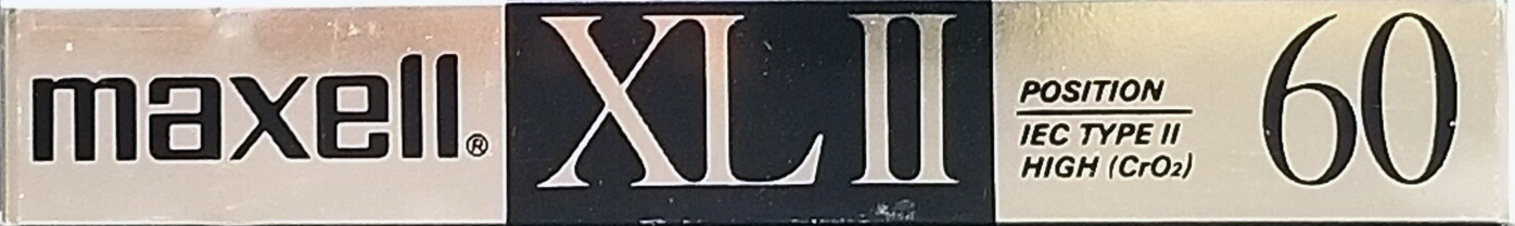 Compact Cassette Maxell XLII 60 Type II Chrome 1989 USA