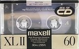 Compact Cassette Maxell XLII 60 Type II Chrome 1989 USA