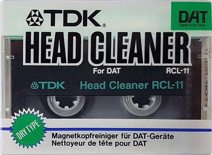 Digital Audio Tape TDK "RCL-11" Cleaning Cassette 1988 Europe