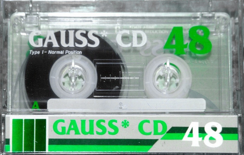 Compact Cassette Gauss CD 48 Type I Normal 1995 Latin America