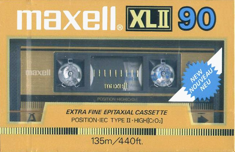 Compact Cassette Maxell XLII 90 Type II Chrome 1984 Europe
