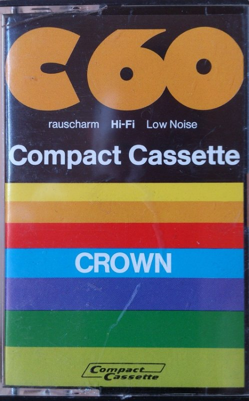 Compact Cassette Crown / Crown Radio Corporation 60 Type I Normal 1979 Europe