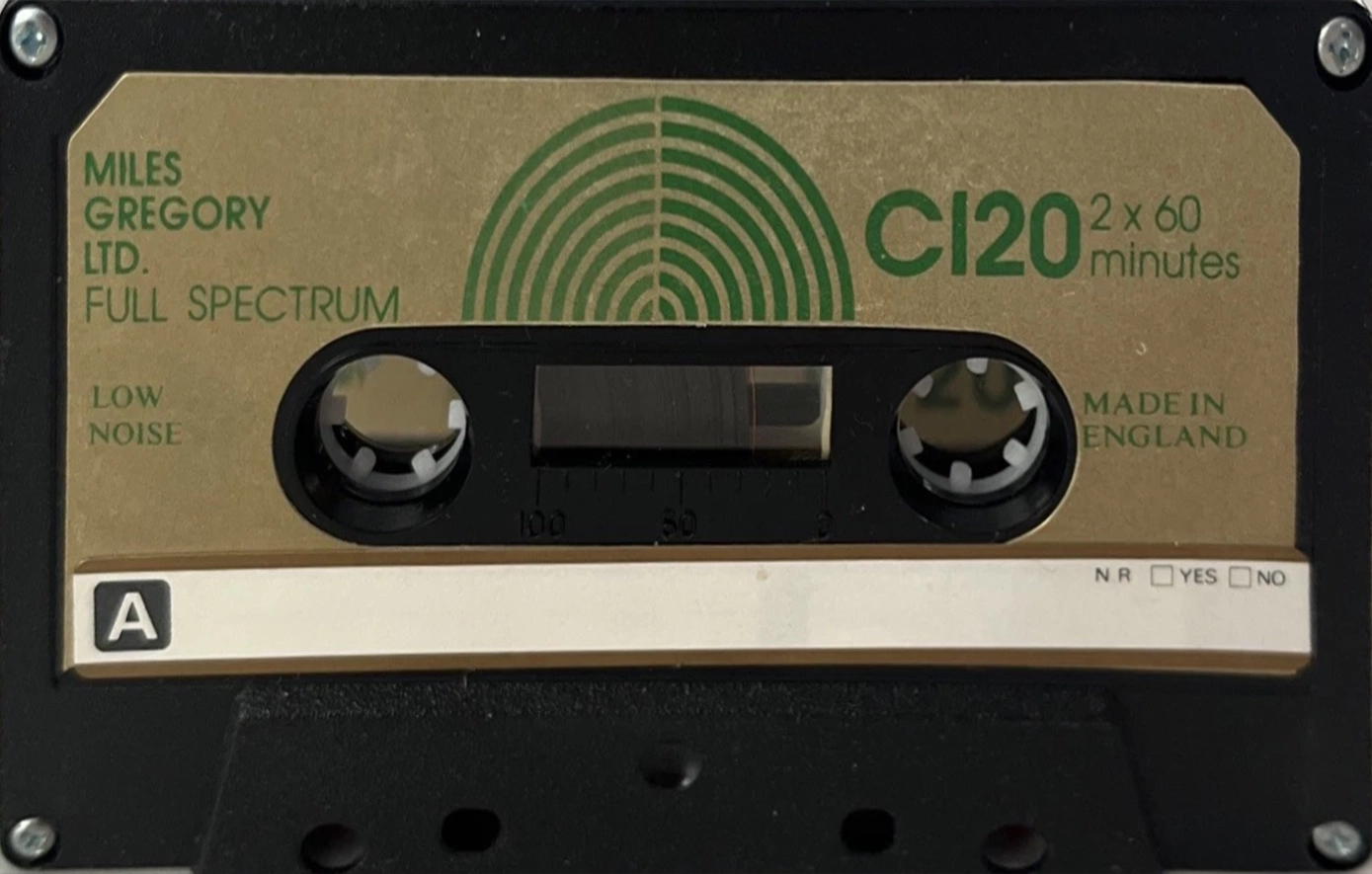 Compact Cassette Miles Gregory LTD. 120 "Full Spectrum" Type I Normal UK