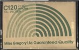 Compact Cassette Miles Gregory LTD. 120 "Full Spectrum" Type I Normal UK