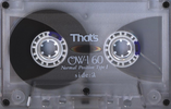 Compact Cassette Thats OW-1 60 Type I Normal 1991 Japan