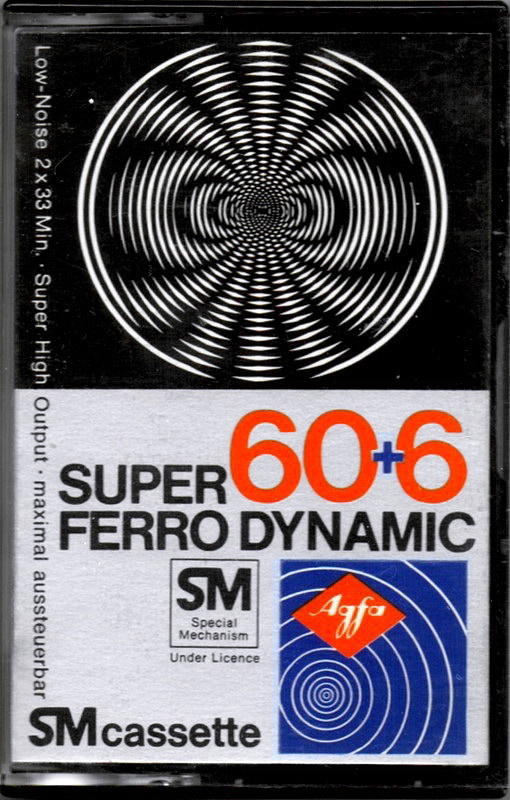 Compact Cassette AGFA Super Ferro Dynamic 60+6 Type I Normal 1978 Europe