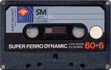 Compact Cassette AGFA Super Ferro Dynamic 60+6 Type I Normal 1978 Europe
