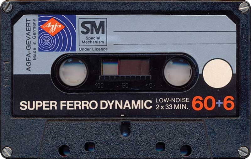 Compact Cassette: AGFA  - Super Ferro Dynamic 60+6