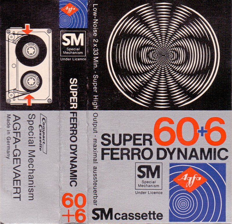 Compact Cassette: AGFA  - Super Ferro Dynamic 60+6