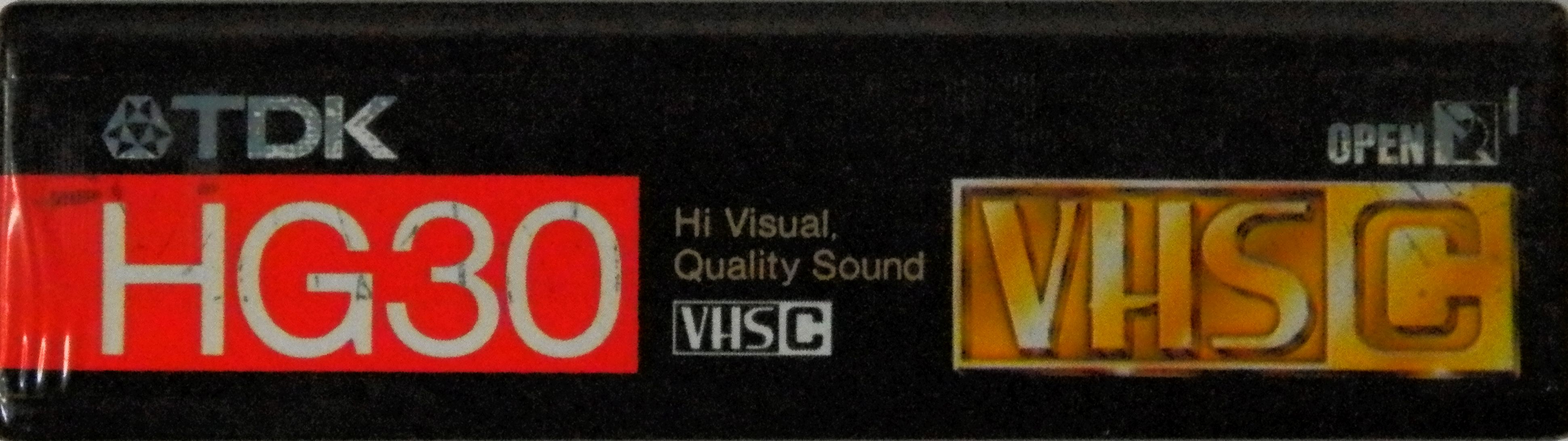 VHS-C (VHS Compact) TDK HG 30 Japan