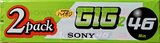 2 pack Sony GIG-2 46 "2C-46GIG2E" Type II Chrome 1999 Japan