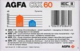 Compact Cassette AGFA CRX 60 Type II Chrome 1985 Europe