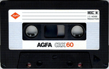 Compact Cassette AGFA CRX 60 Type II Chrome 1985 Europe
