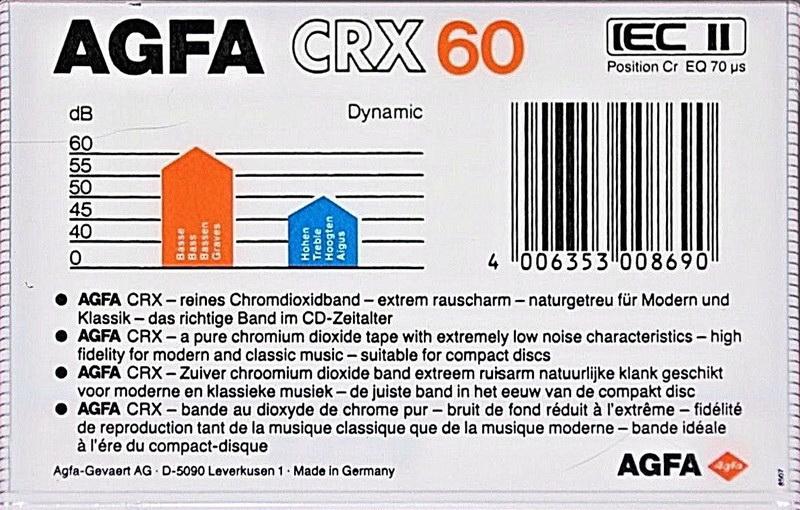 Compact Cassette: AGFA  - CRX 60