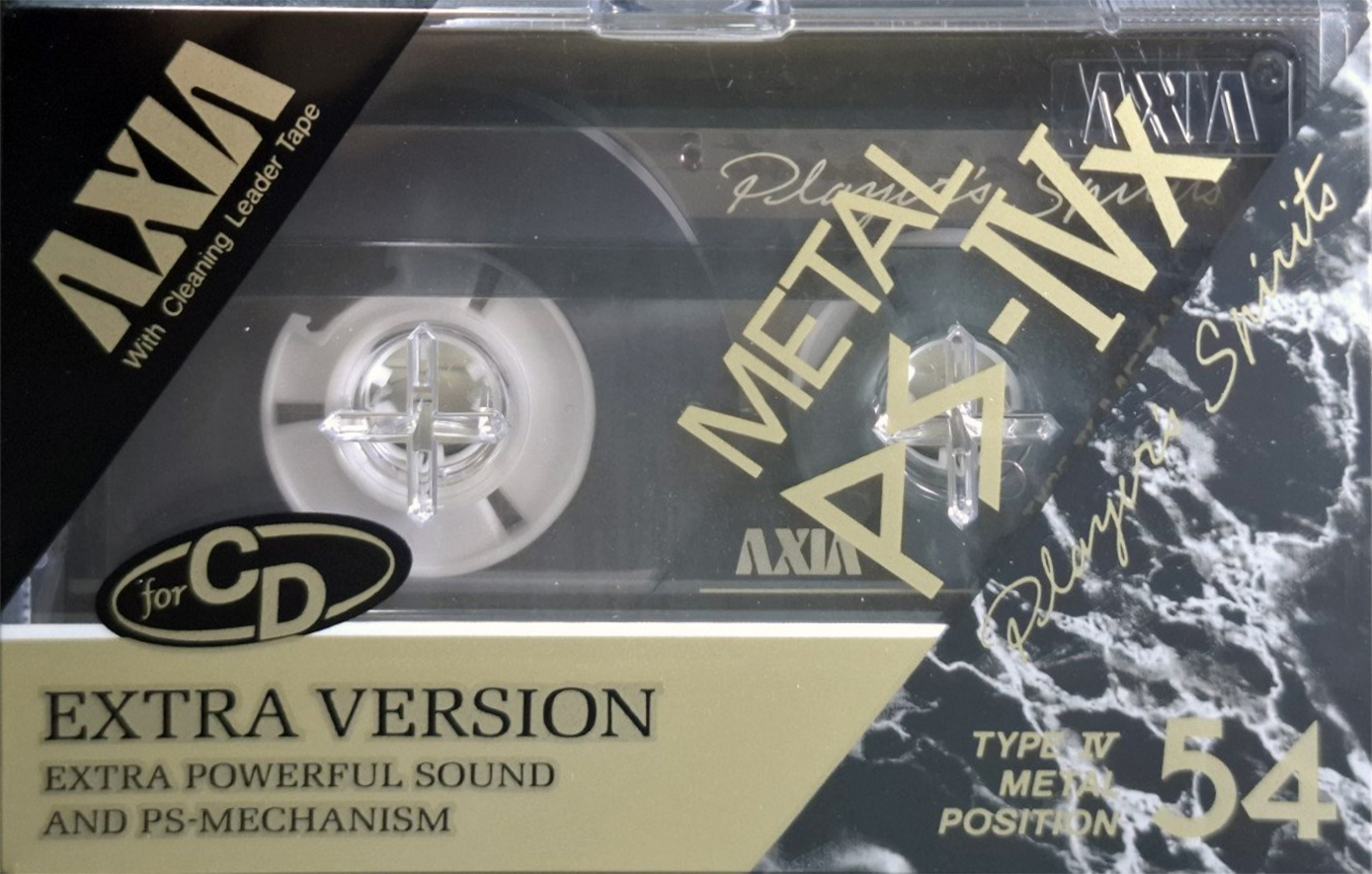 Compact Cassette AXIA PS-IVx 54 "PS-4x 54" Type IV Metal 1989 Japan