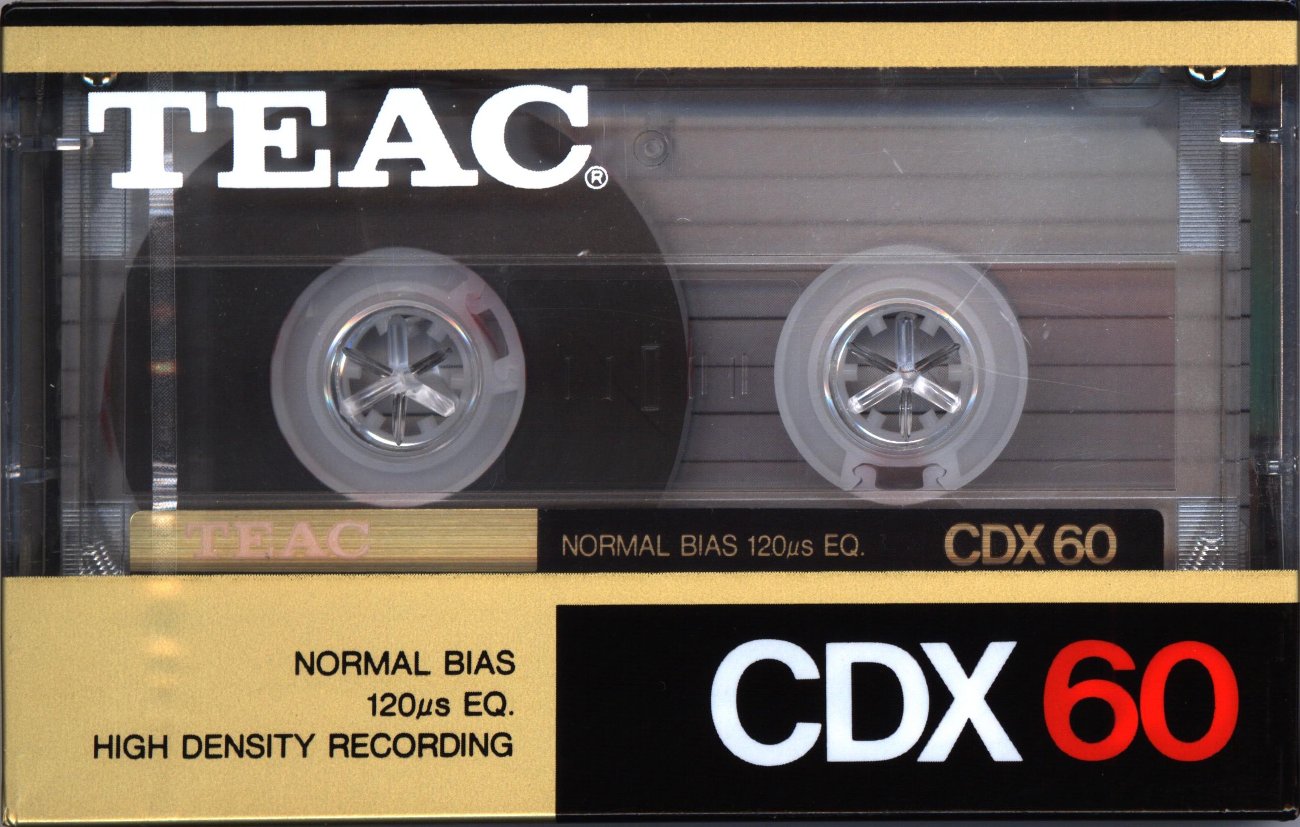 Compact Cassette Teac CDX 60 Type I Normal 1989 Europe