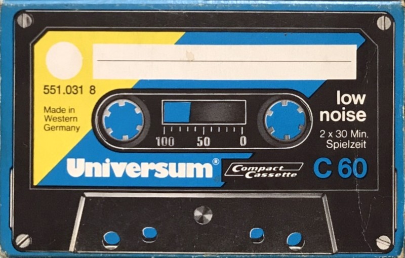 Compact Cassette Universum 60 Type I Normal 1974 Germany