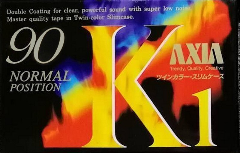 Compact Cassette AXIA K1 90 "K1A 90" Type I Normal 1993 Japan