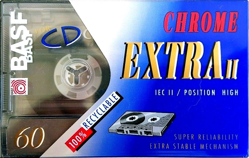 Compact Cassette BASF Chrome Extra II 60 Type II Chrome 1993 Europe
