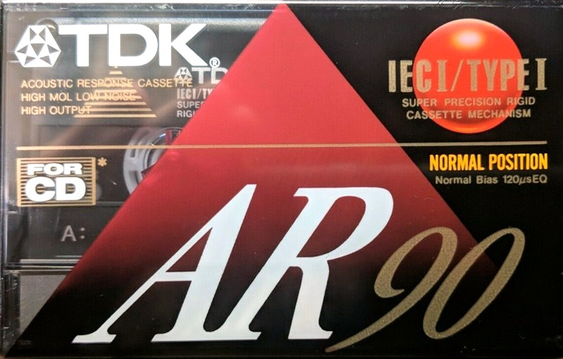 Compact Cassette TDK AR 90 "AR-90" Type I Normal 1992 Europe
