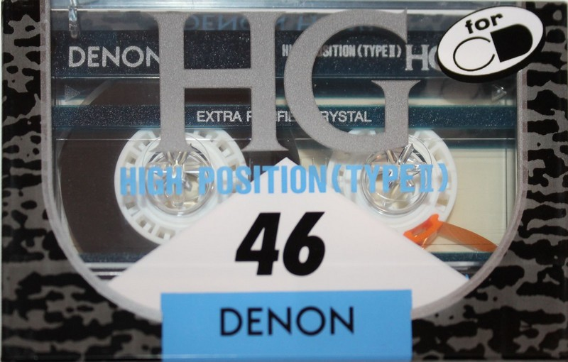 Compact Cassette Denon HG 46 Type II Chrome 1990 Japan