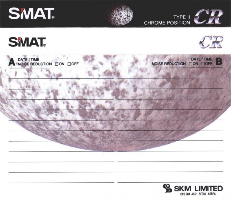 Compact Cassette Smat CR 60 Type II Chrome 1992 Europe