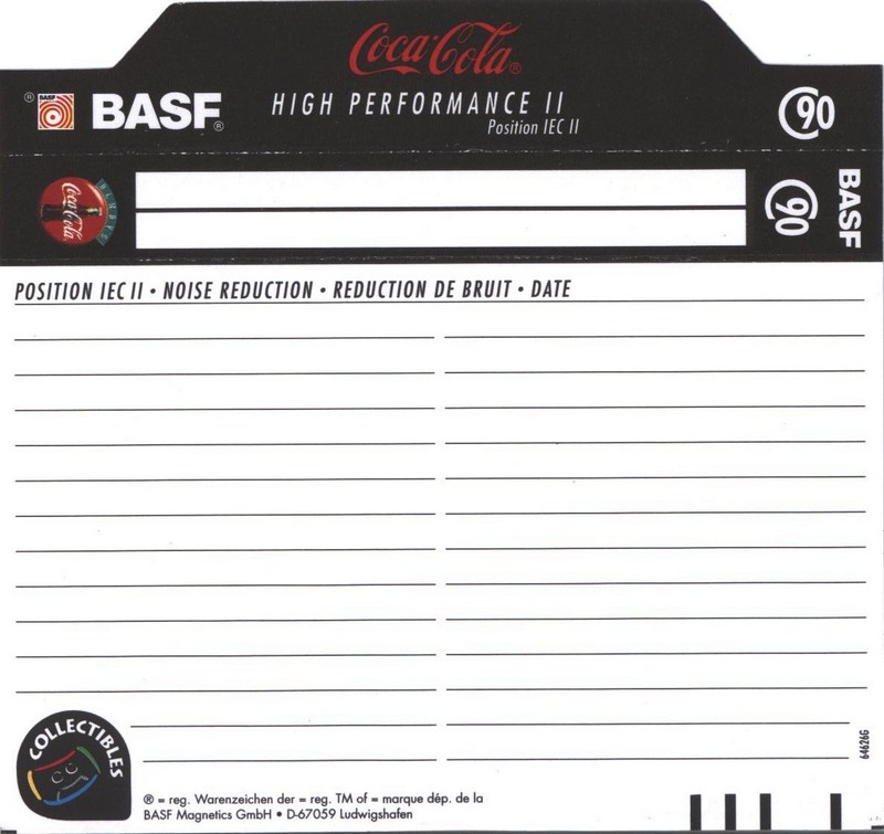 Compact Cassette BASF High Performance II 90 "Legends Edition I" Type II Chrome 1995 Europe