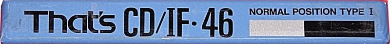 Compact Cassette Thats CD-IF 46 Type I Normal 1991 Japan