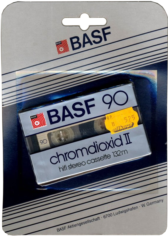 Blister BASF Chromdioxid II 90 Type II Chrome 1982 Europe