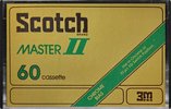 Compact Cassette Scotch Master II 60 Type II Chrome 1975 USA
