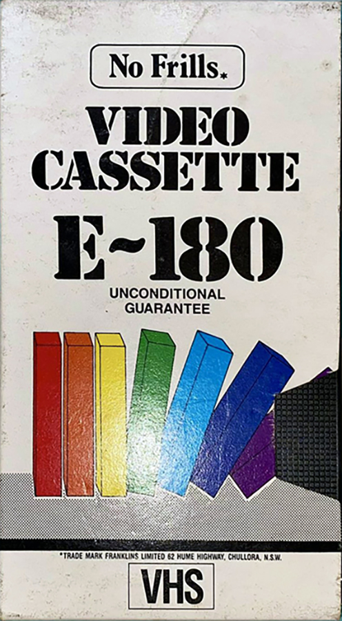 VHS, Video Home System No Frills 180 Type I Normal Australia, UK