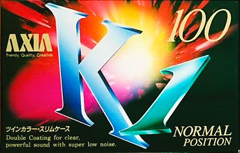 Compact Cassette AXIA K1 100 "K1B 100" Type I Normal 1995 Japan