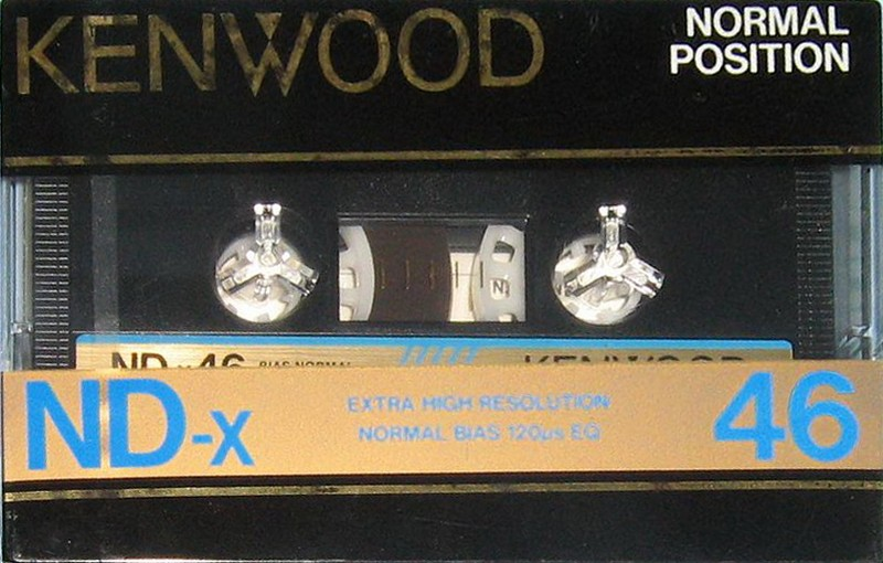 Compact Cassette Kenwood ND-x 46 Type I Normal 1985 Japan