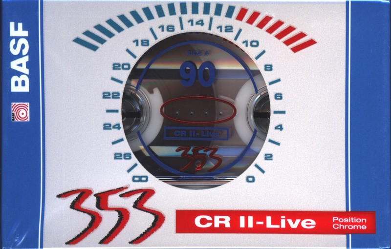 Compact Cassette BASF CR II-Live 90 Type II Chrome 1994 Europe
