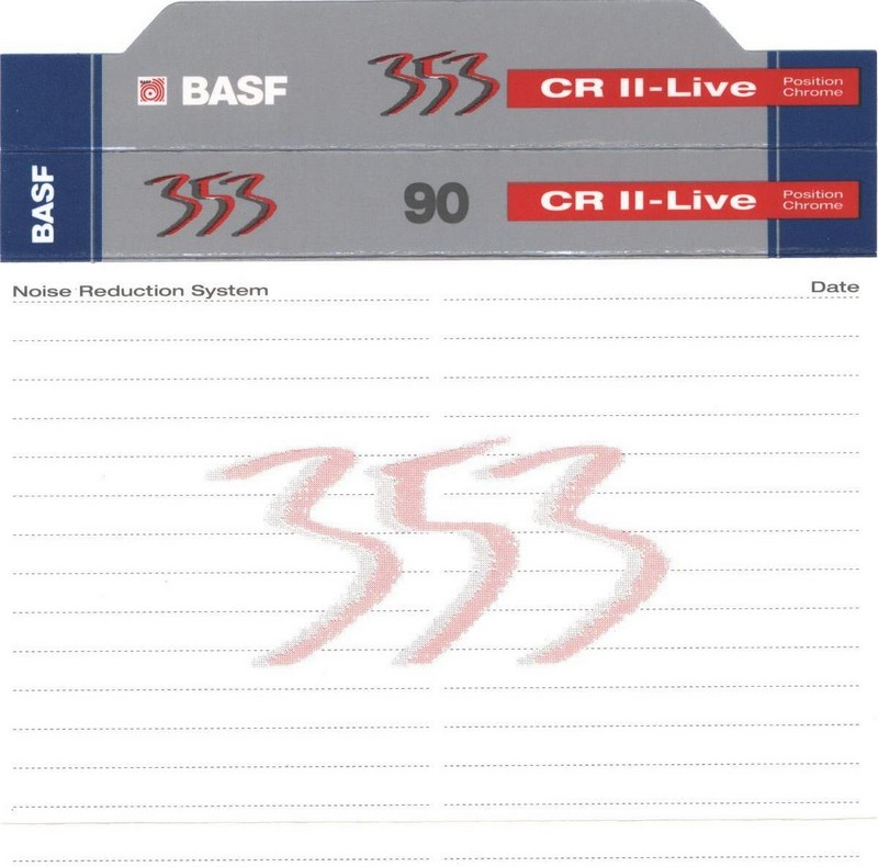 Compact Cassette: BASF  - CR II-Live 90