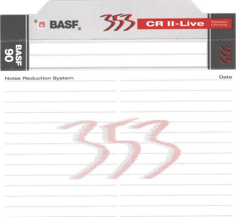 Compact Cassette: BASF  - CR II-Live 90