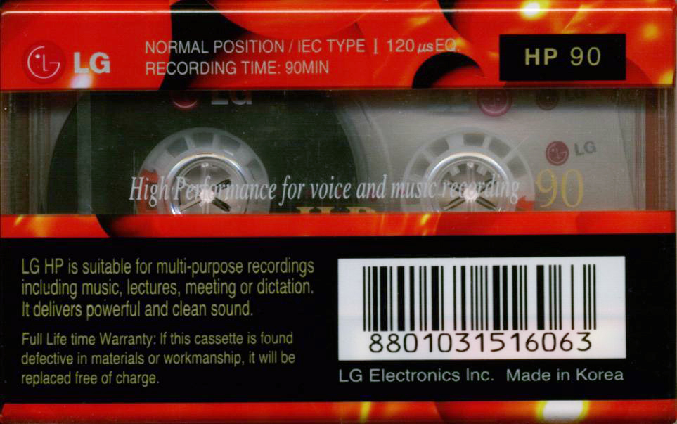 Compact Cassette LG HP 60 Type I Normal 2003 USA