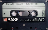 Compact Cassette BASF Chromdioxid 60 Type II Chrome 1978 Europe