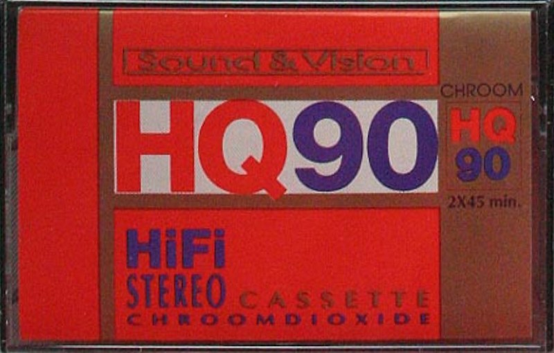Compact Cassette Sound and Vision HQ 90 Type II Chrome 1985 Netherlands