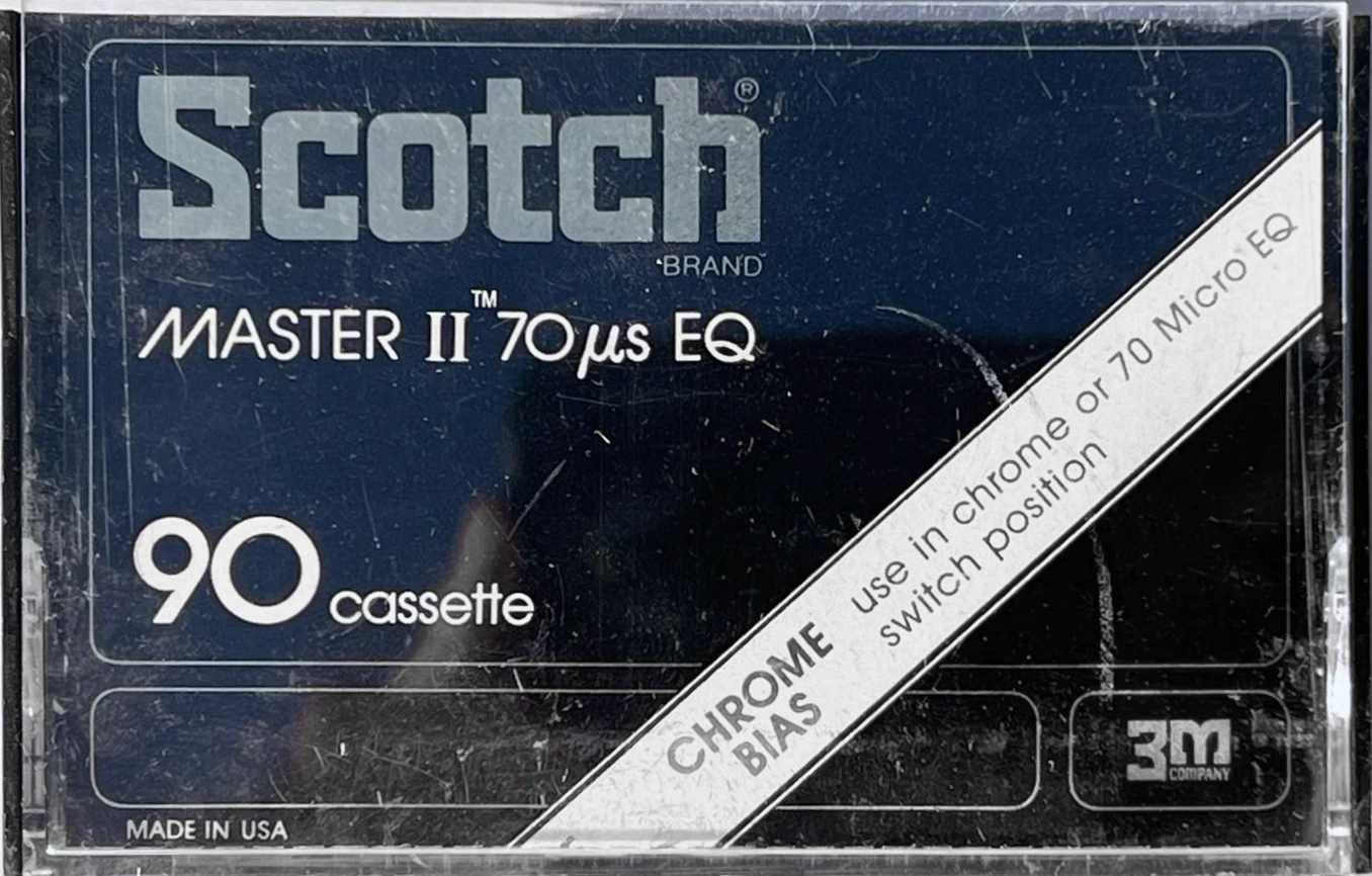 Compact Cassette Scotch Master II 90 Type II Chrome 1977 USA