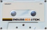 Compact Cassette TDK EC Endless 3 "EC3" Endless Cassette 1974 Japan