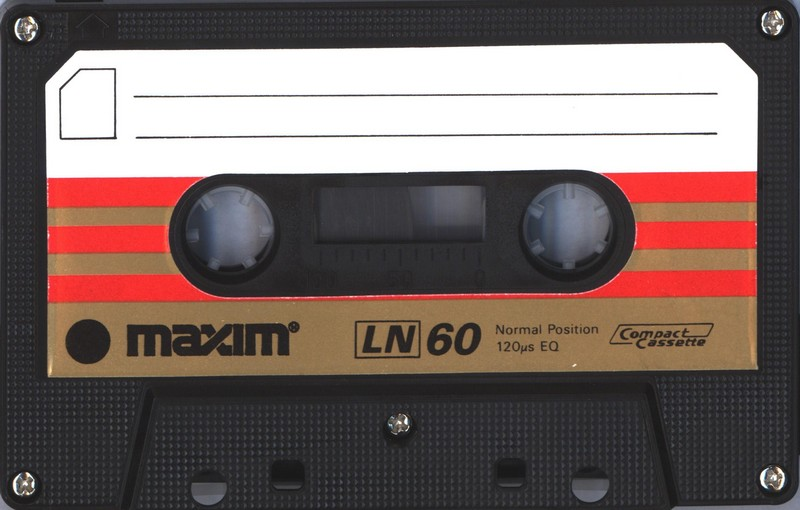 Compact Cassette Maxim LN 60 Type I Normal 1988 Hong Kong