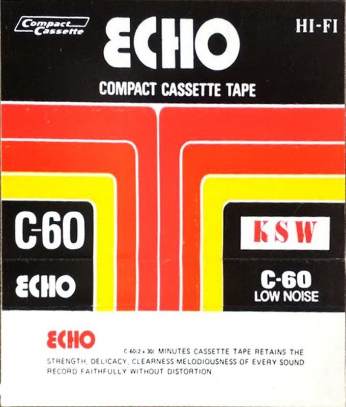 Compact Cassette Echo KSW 60 Type I Normal Unknown Country