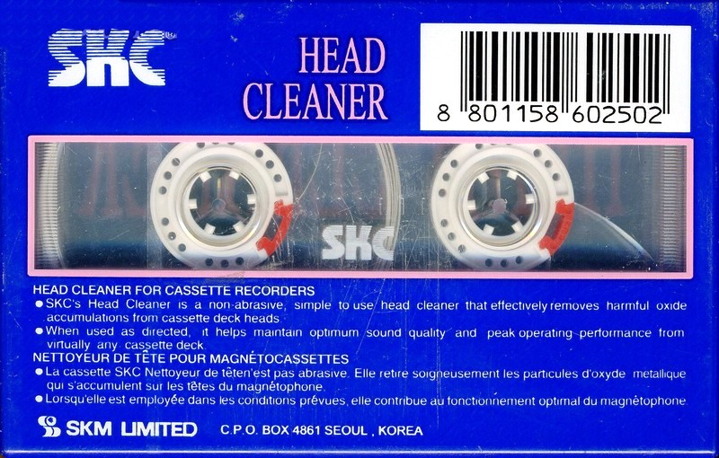 Compact Cassette SKC Cleaning Cassette South Korea