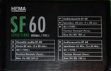 Compact Cassette Hema SF 60 Type I Normal 1995 Netherlands