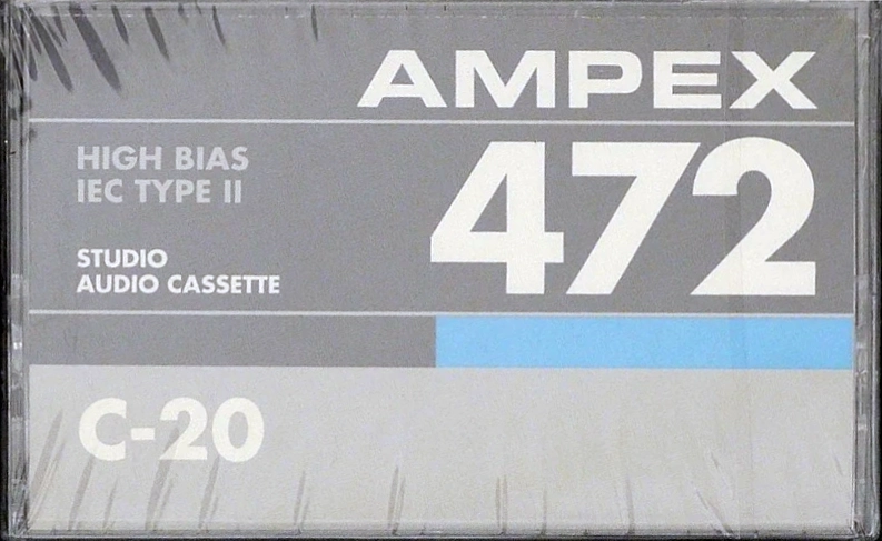 Compact Cassette Ampex 472 20 Type II Chrome 1995 USA
