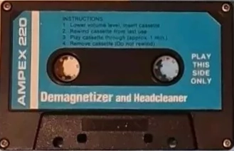 Compact Cassette Ampex "220" Head Demagnetiser USA