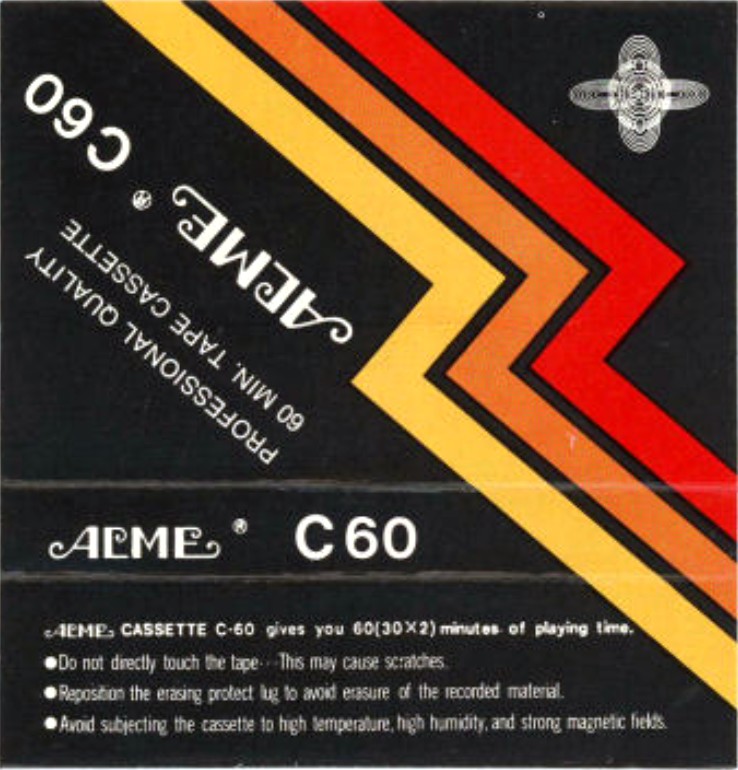 Compact Cassette Acme 60 Type I Normal 1985 Worldwide