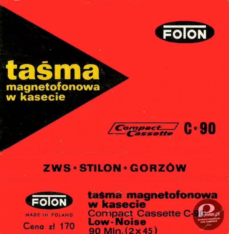 Compact Cassette Stilon Foton 90 Type I Normal Poland