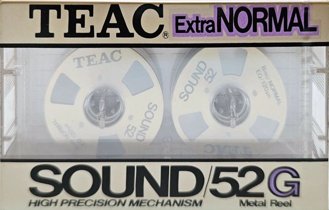 Compact Cassette Teac SOUND 52 "/52G" Type I Normal 1984 USA